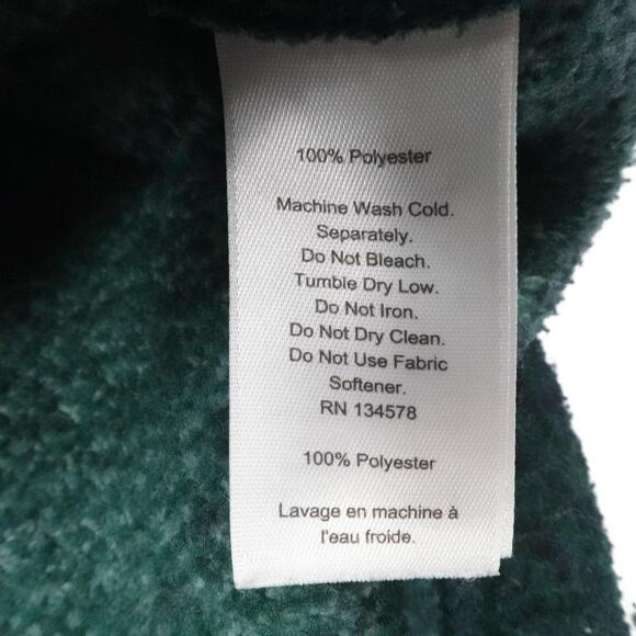 Vineyard Vines Pullover Mens Medium Blackwatch Plaid Sherpa Fleece Half Zip - Picture 15 of 16